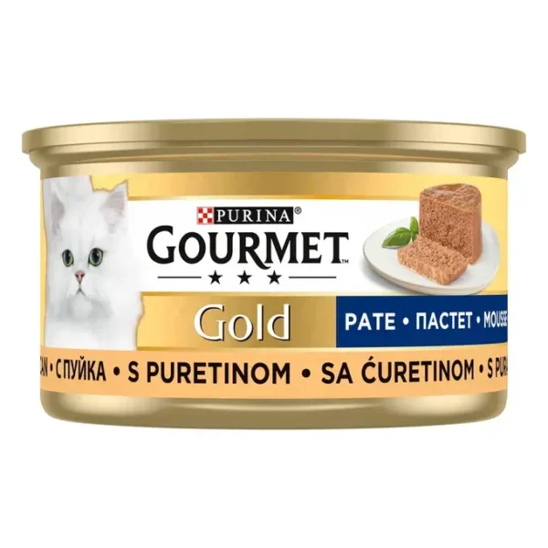 Purina Gourmet Gold - Пастет за котка с Пуйка 85гр