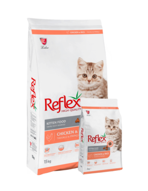 Reflex cat kitten - Суха храна за малки котенца с пиле 15 кг