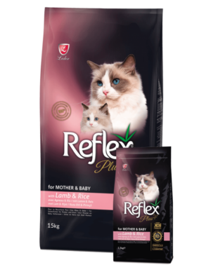 Reflex plus Mother & Babycat - Суха храна за подрастващи котета и майки кърмачки с агне 15 кг