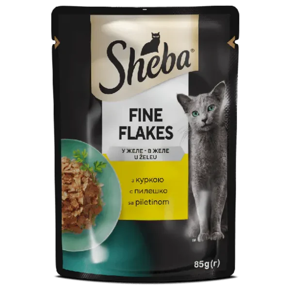 SHEBA Select Slices pouch - Пауч за котка с Пилешко в желе 85 гр