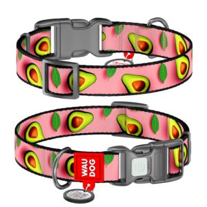 WAUDOG Avocado Pink - нашийник за куче със SMART ID паспорт при изгубване