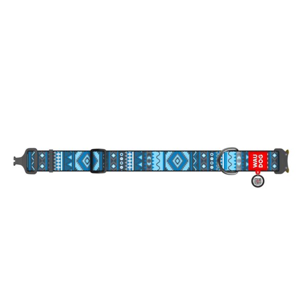 WAUDOG Etno Blue - нашийник за куче със SMART ID паспорт при изгубване - Image 2