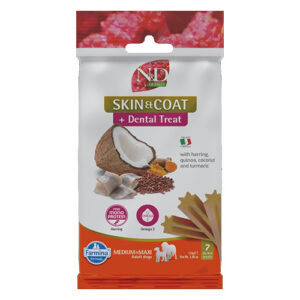 N&D Quinoa Skin & Coat Dental Care Treat Herring & Coconut Medium&Maxi