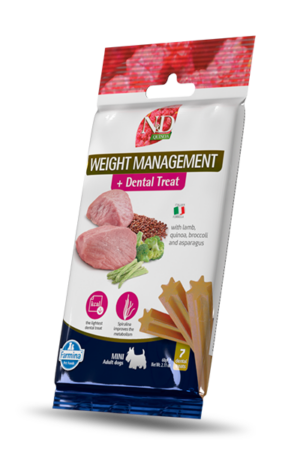 N&D Quinoa Weight Management Dental Care Treat Lamb & Vegetables Mini