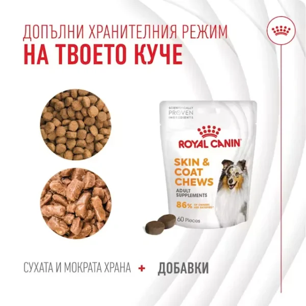 ROYAL CANIN SKIN & COAT CHEWS - Добавка за кожа и козина - Image 3