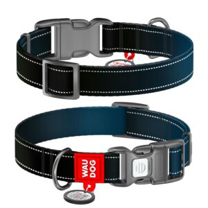 WAUDOG Nylon Mono - нашийник за куче със SMART ID паспорт при изгубване