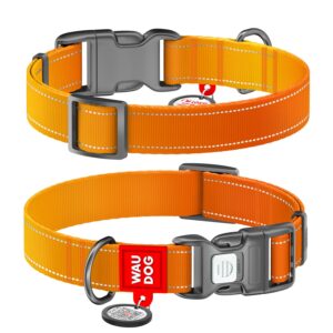 WAUDOG Nylon Mono - нашийник за куче със SMART ID паспорт при изгубване