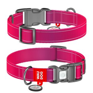 WAUDOG Nylon Mono - нашийник за куче със SMART ID паспорт при изгубване