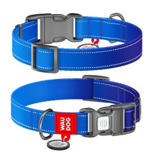 WAUDOG Nylon Mono - нашийник за куче със SMART ID паспорт при изгубване