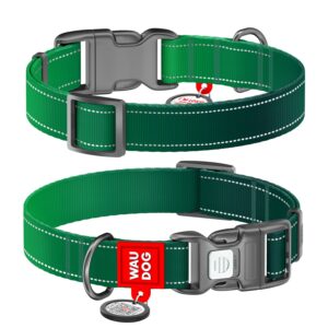 WAUDOG Nylon Mono - нашийник за куче със SMART ID паспорт при изгубване