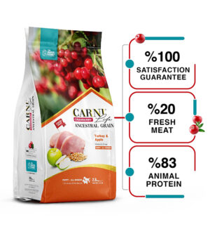 Carni Life Puppy Cranberry & Ancestral Grain – Суперпремиум храна с прясно пуешко за подрастващи кученца 12 кг