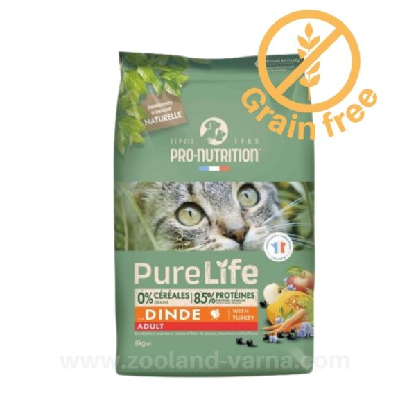 Flatazor Pure Life Cat Adult – Храна с пуйка за израснали котки