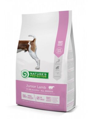 Nature's Protection JUNIOR LAMB – Храна за подрастващи кученца с агне