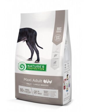Nature's Protection MAXI ADULT Poultry – Храна с Пиле за Кучета от Едри Породи