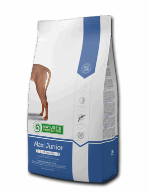 Nature's Protection MAXI JUNIOR Poultry - Храна с Пиле за Подрастващи Кучета от Едри Породи