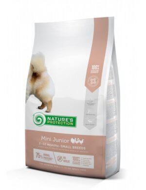 Nature's Protection MINI JUNIOR – Храна за подрастващи кученца от мини породи с пиле
