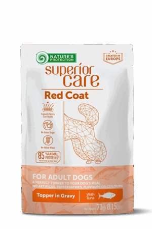 Nature's Protection Red Dogs - Пауч с Риба Тон за Червена Козина и Добро Храносмилане 70 г