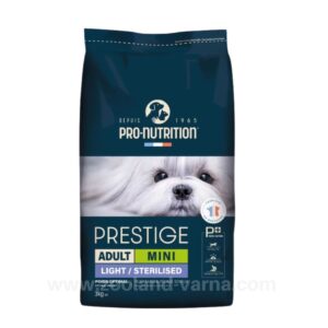 Prestige DOG ADULT MINI LIGHT/STERILISED – суха храна За Кастрирани Кучета от дребни породи 3 кг