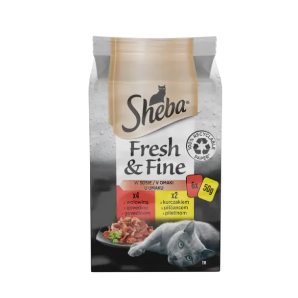 Sheba Selection с Телешко и Пиле 6х50гр