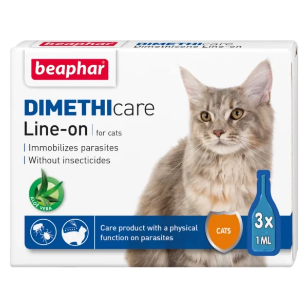 Beaphar Dimethicare Spot-On за котки – нетоксични капки срещу бълхи