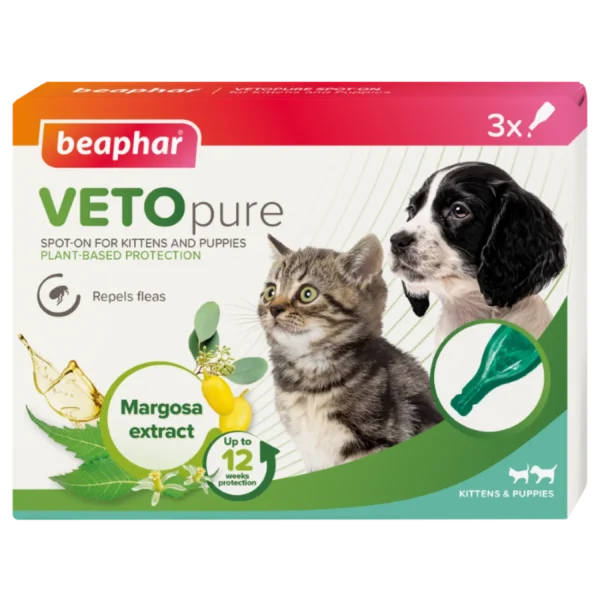 Beaphar VETOpure Spot-On – Репелентни капки за малки кученца и котки