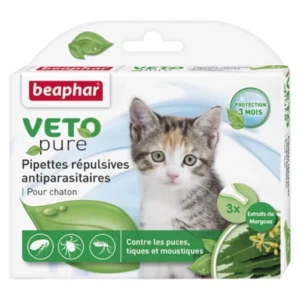 Beaphar Veto Pure Bio Spot-on за котенца – капки срещу бълхи, кърлежи и комари