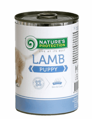 Nature`s Protection Puppy – Премиум Консерва с Агнешко за малки кученца 400 гр