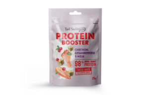 Tail Swingers Protein Booster Chicken, Cranberries & Milk – Лиофилизирана протеинова добавка за кучета 25g
