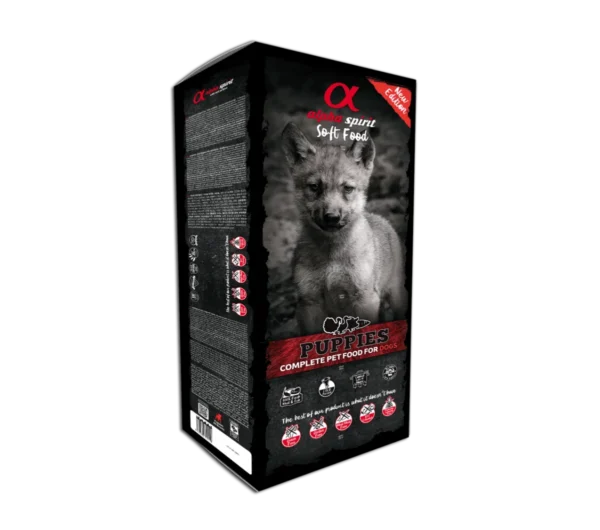 Alpha Spirit Semi-Moist Complete Puppies – полувлажна премиум храна за кученца с прясно месо и риба 9кг