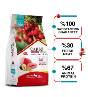 Carni Life Cranberry Adult Mini Beef & Plum – Хиперпремиум храна с говеждо и сливи за дребни породи кучета 7 кг