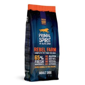 Primal Spirit 65% Rebel Farm – Суха храна за кучета с прясно пилешко и риба 12 кг