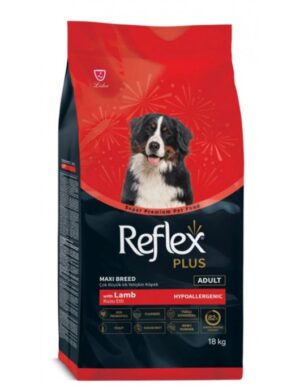 Reflex Plus Dog Adult Maxi Lamb – Супер премиум храна за едри породи с агнешко и ориз 15+3 кг