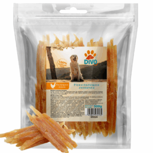 DIVO Меки Пилешки Лентички 500g – Натурални Лакомства от Пилешко Месо за Кучета