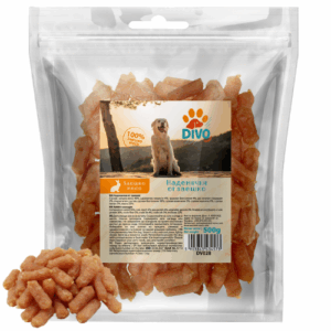 DIVO Наденички от Заешко 500g – Натурални Лакомства от Заешко Месо за Кучета