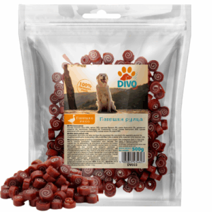 DIVO Патешки Рулца 500g – Натурални Месни Лакомства от Патешко за Кучета