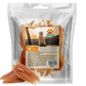 DIVO Пилешко Филе на Клечка – Натурални Лакомства за Кучета 500 гр