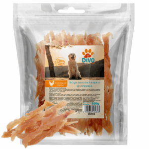 DIVO Усукано Пилешко Филе – Натурални Лакомства за Кучета 500 гр