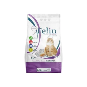 FELIN Lavender 5 л – Котешка тоалетна с аромат на лавандула от бял бентонит