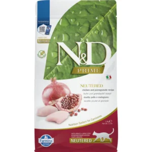 N&D Prime Cat Adult Neutered с пиле и нар – Grain Free храна за кастрирани котки над 1 година N&D Prime Cat Adult Neutered с пиле и нар – Grain Free храна за кастрирани котки над 1 година