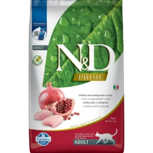 N&D Prime Cat Adult с пиле и нар – Grain Free храна за котки над 1 година N&D Prime Cat Adult с пиле и нар – Grain Free храна за котки над 1 година