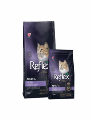 Reflex Plus Cat Skin Care Salmon – Суха храна за котки със сьомга за здрава кожа и лъскава козина 15 кг