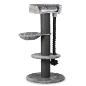 LUNA 170P — Котешко драскало с 3 нива, лежанка и въжена играчка LUNA 170P — Котешко драскало с 3 нива, лежанка и въжена играчка