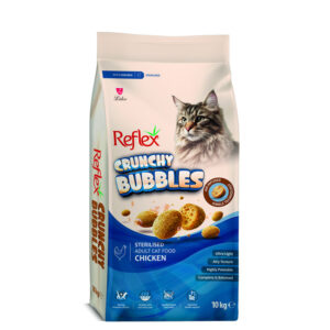 Reflex Crunchy Bubble Adult Cat Sterilized Chicken – За кастрирани с пиле 10 кг Reflex Crunchy Bubble Adult Cat Sterilized Chicken – За кастрирани с пиле 10 кг