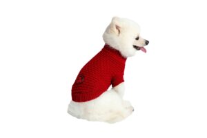 Плетен Пуловер за Куче Freedog Frapp – Червен Плетен Пуловер за Куче Freedog Frapp – Червен